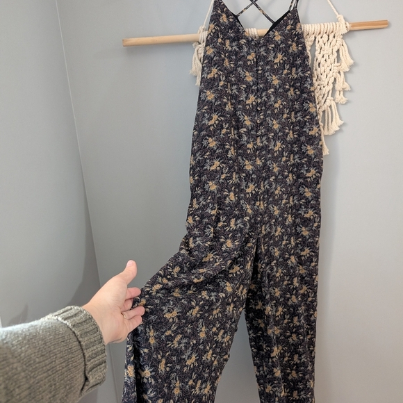 Frank and oak floral wide leg romper - Picture 3 of 5